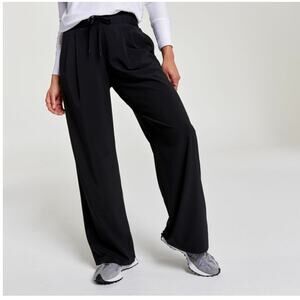 Calia Truelight Wide Leg Pants Black Size XL NWT $98 Luxe Travel Athleisure Yoga